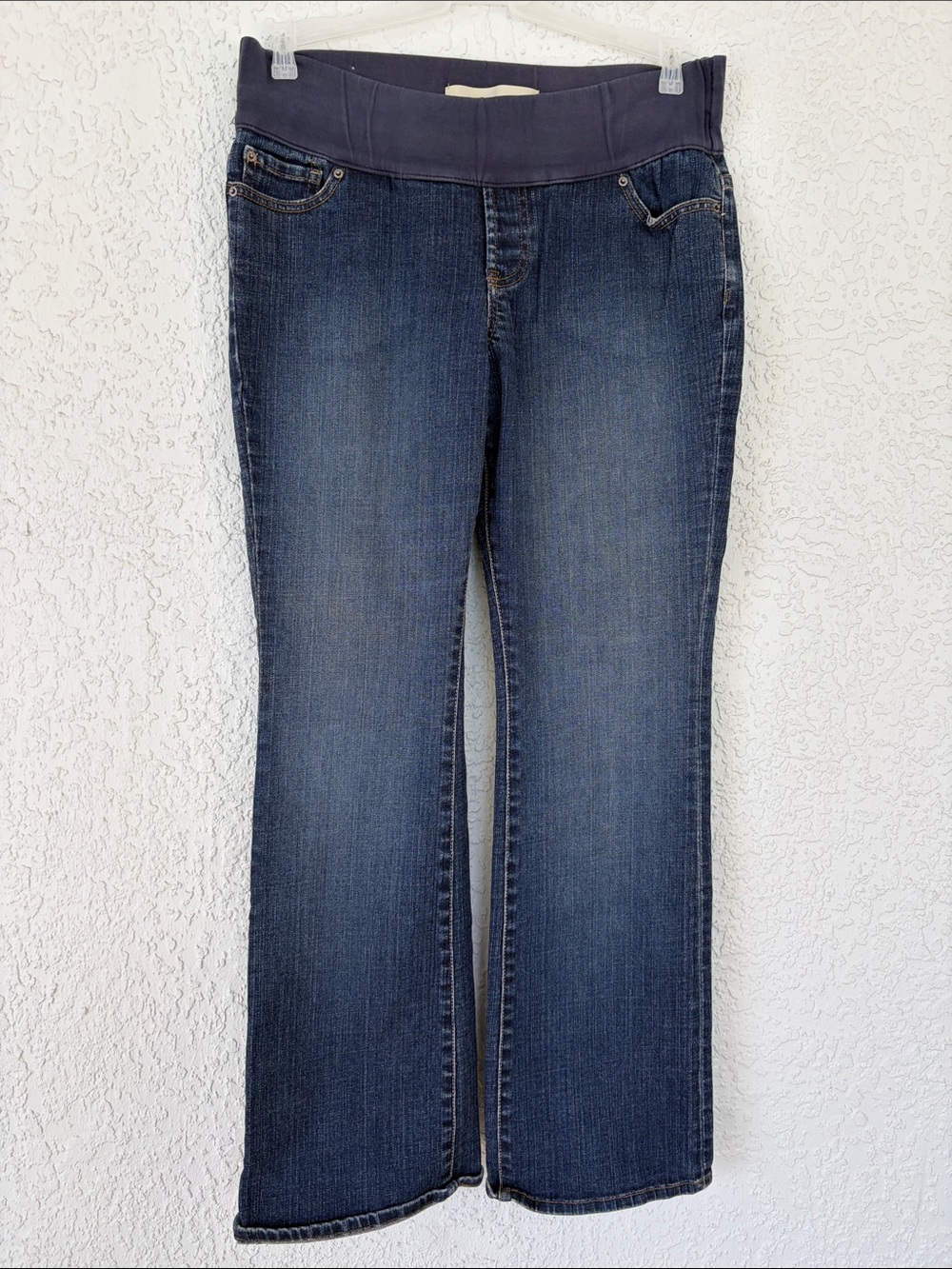 GAP city fit  Jeans in Dark Blue with Blue Waistband size 10 maternity